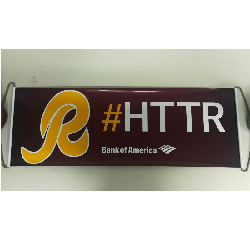 Brugertilpasset Logo Hand Helted Roller Banner- Redskins 24x68CM